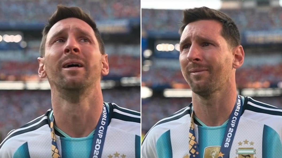 Tears flow for Lionel Messi in sad final image after World Cup loss to Spain