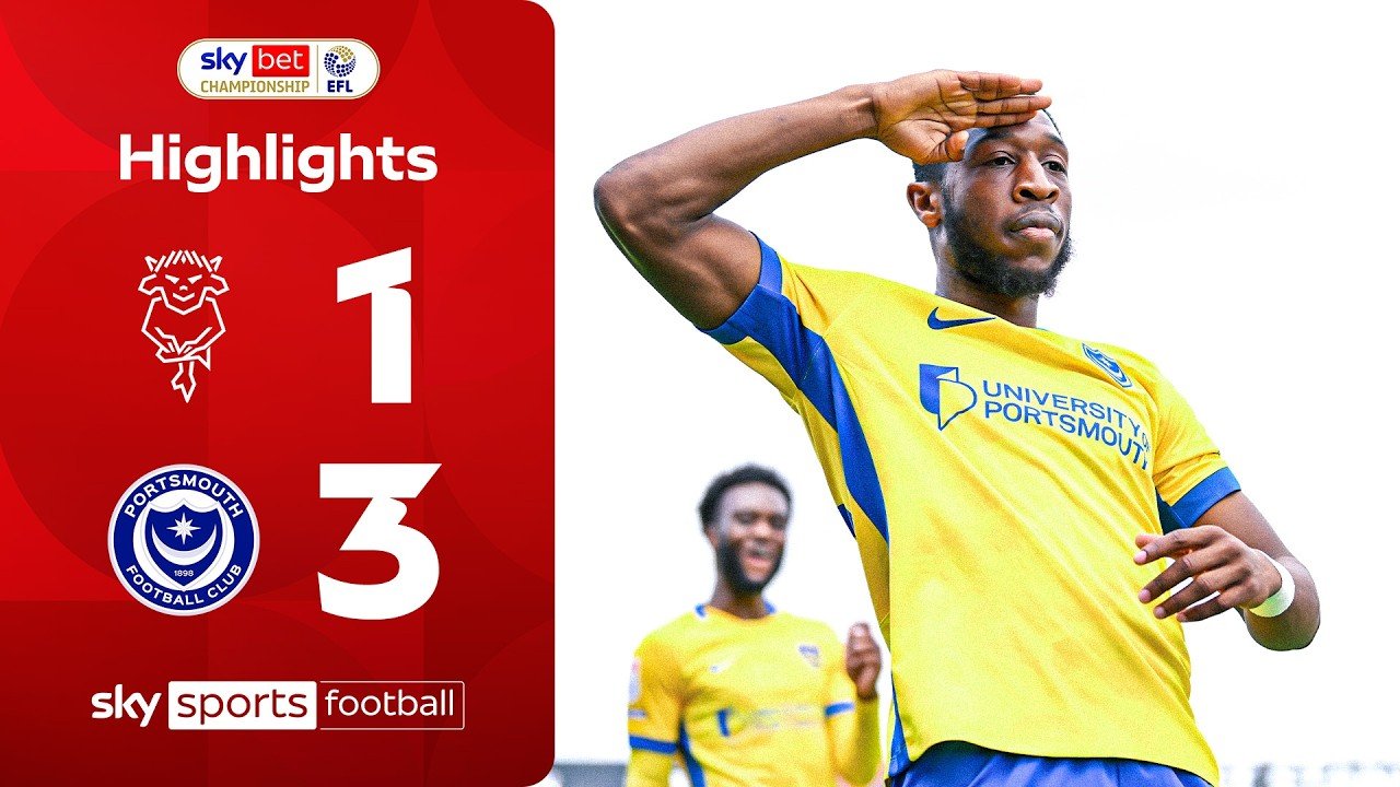 Adams Hits Stunner as Portsmouth Outclass Lincoln City in Championship Clash