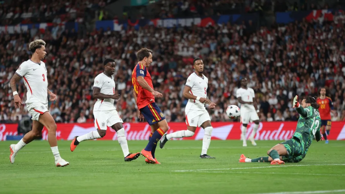 England’s 2-3 defeat to world champions Spain...
