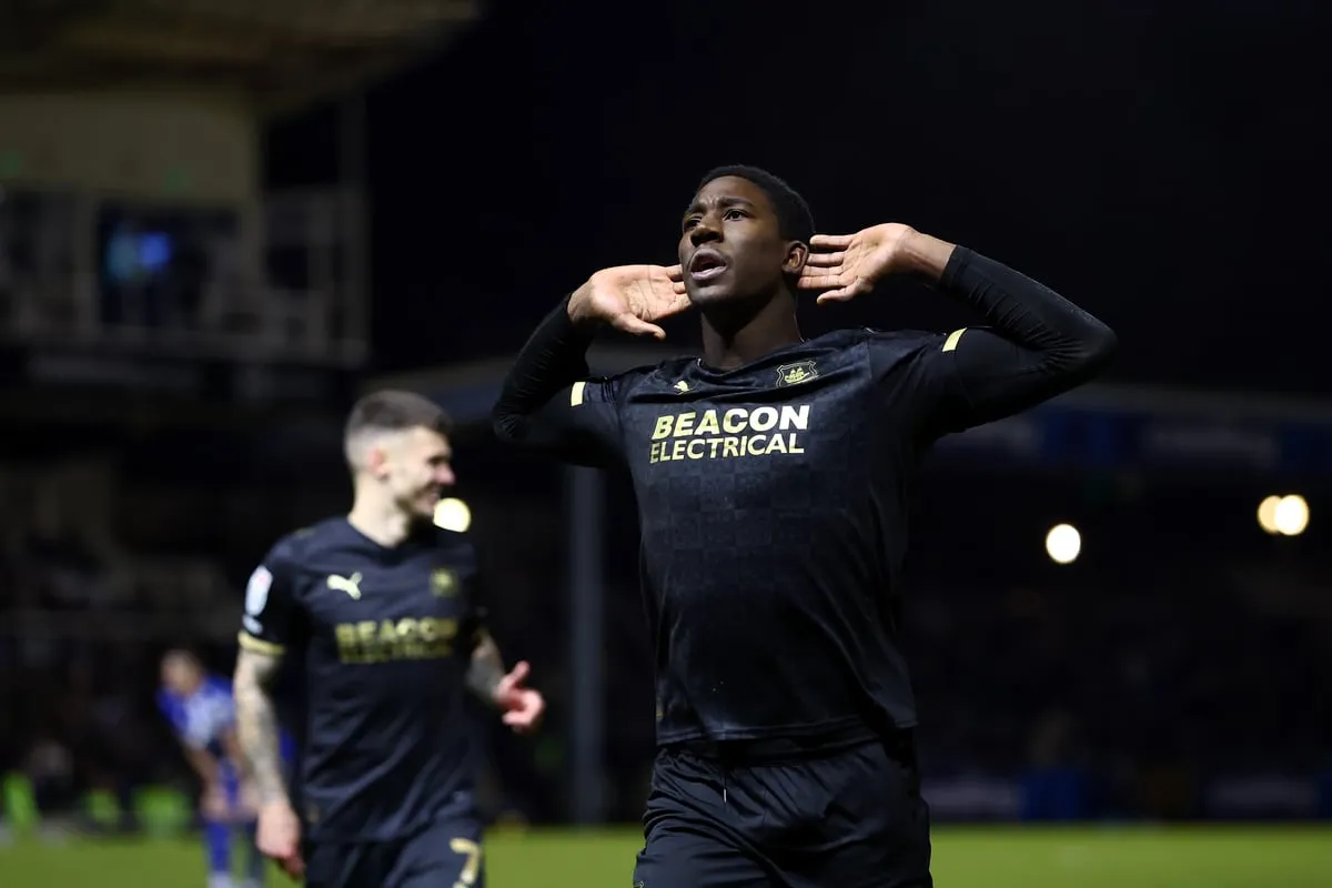 Plymouth Argyle striker Aribim Pepple has been linked with exits but remains at Home Park