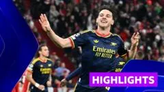 Declan Rice’s late equaliser seals dramatic Champions League draw for Arsenal against Bayern Munich